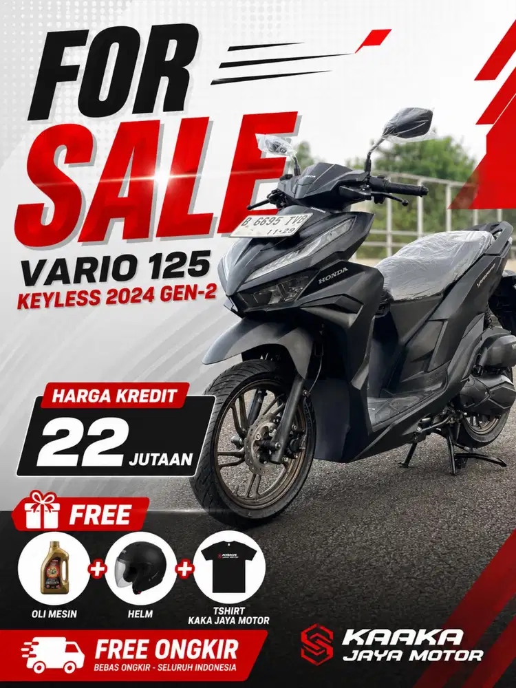 Cash Kredit VARIO 125 KEYLESS 2024 BAGUS MULUS