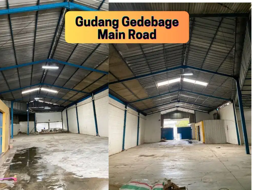 Disewakan Gudang Strategis Main Road Area Gedebage Bandung LT 570 m² | Siap Pakai