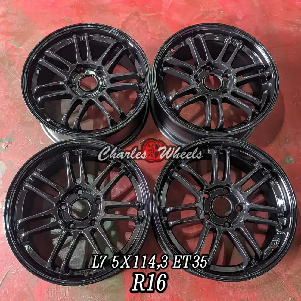 VELG RE30 RING 16 HITAM GLOSSY