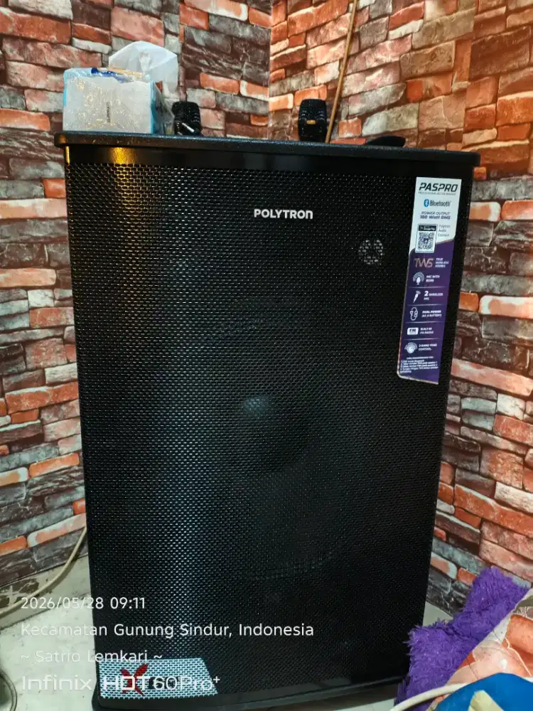 Di jual speaker fortable merek Polytron PASPRO F15F7