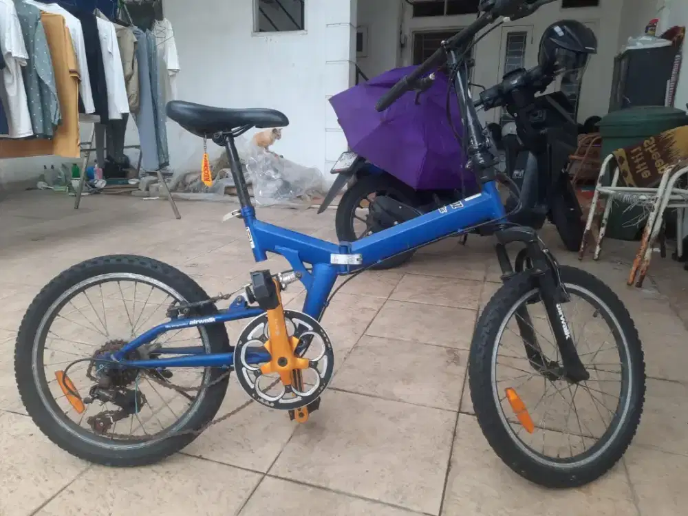 Jual cepat sepeda lipat Airwalk 20inc-7 speed with suspension