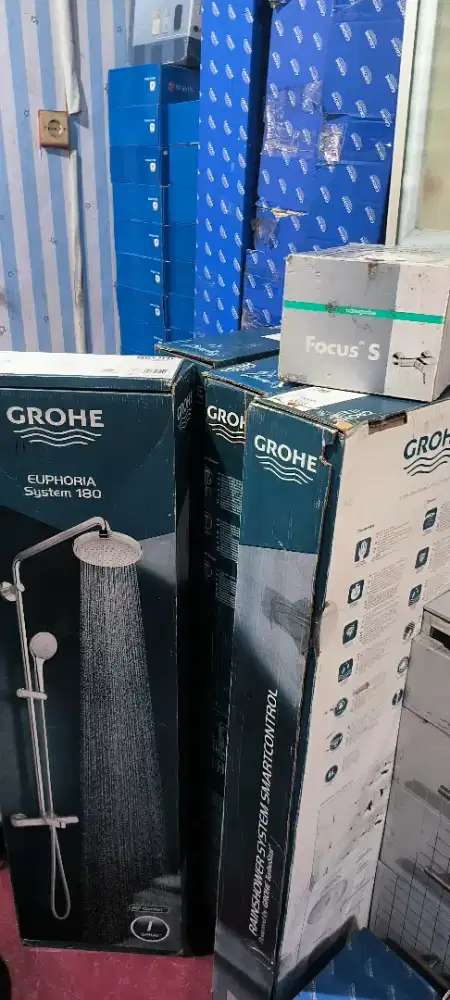 jual borongan kran grohe , sink , closet harga 120jt