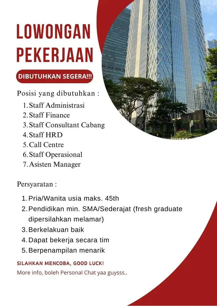 Info loker guys
