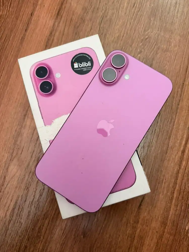 Iphone 16 plus 128 SA/A blibli seken pink