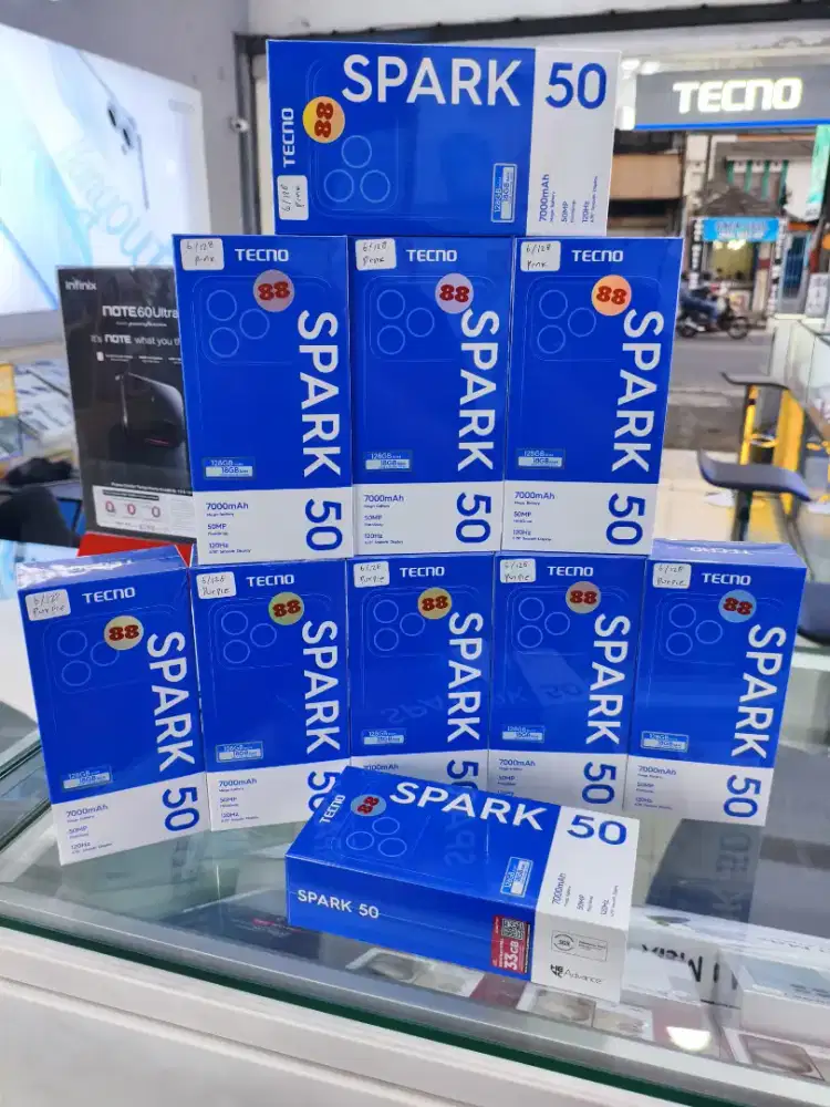 Tecno spark 50 sgelbox geransi resmi 7000mAh