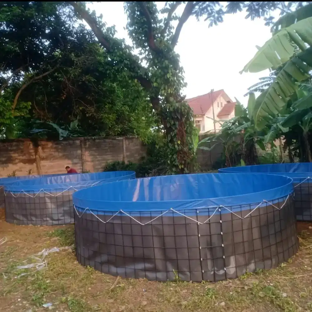 Terpal Bundar ikan Bioflok