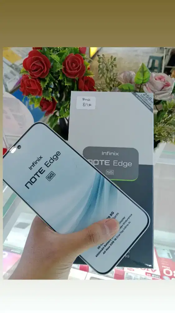 infinix note edge 5G sgelbox curved lengkung geransi resmi