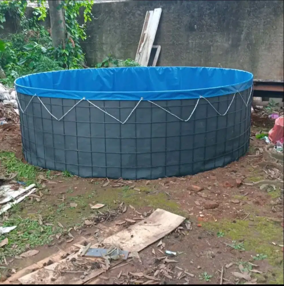 Kolam Bioflok Orchid Biru