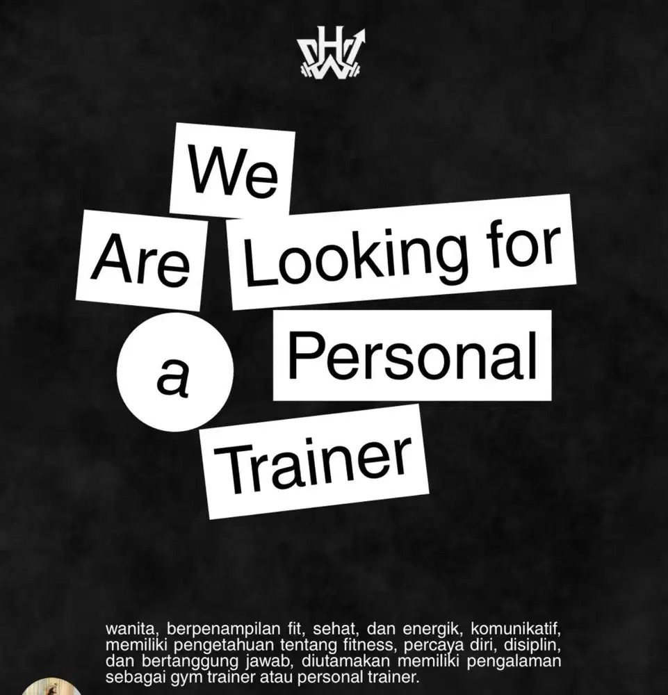 Personal Trainer / cleaner / receptionist