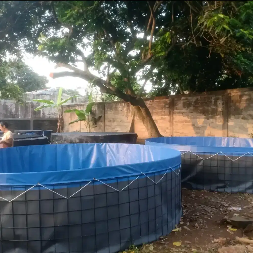 Kolam Terpal Bundar Bioflok