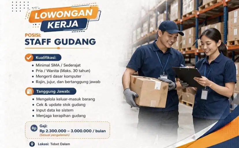 LOWONGAN KERJA ONLINESHOP