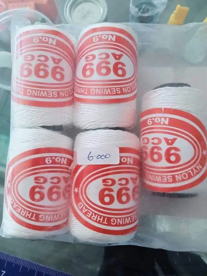 Benang Nylon 999 Putih no.9