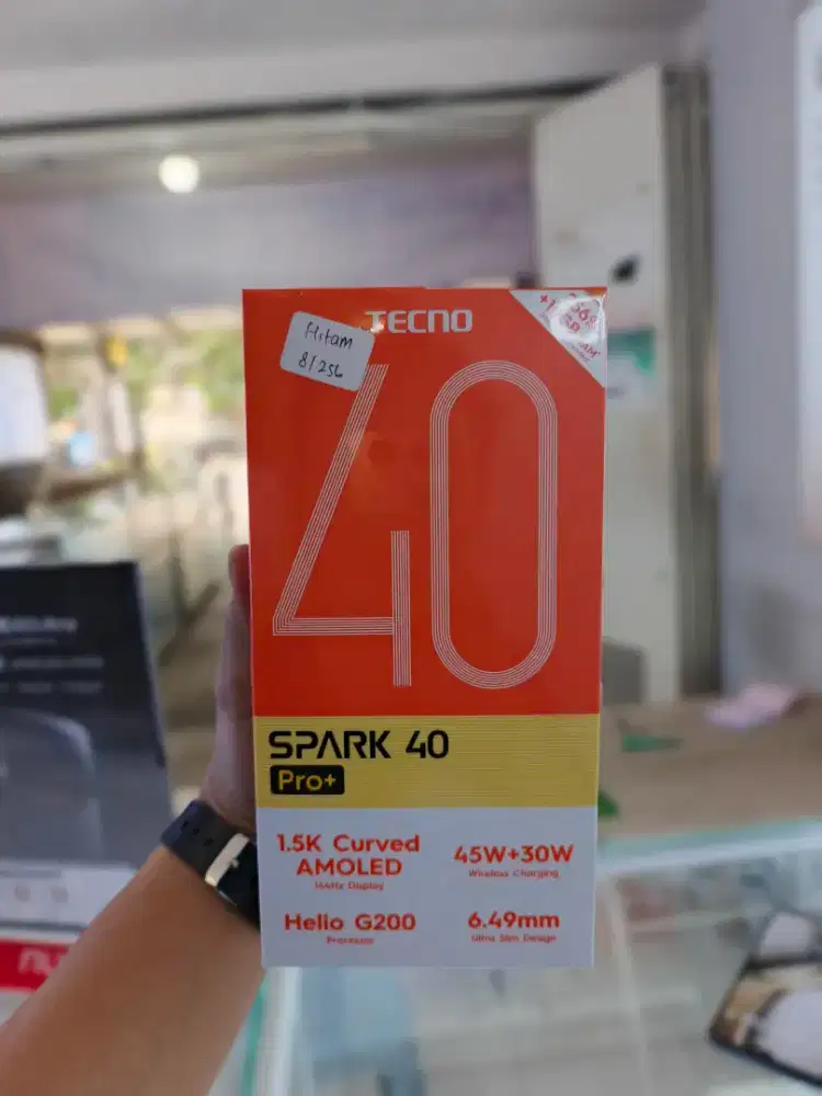 Tecno Spark 40pro+ segelbox geransi resmi