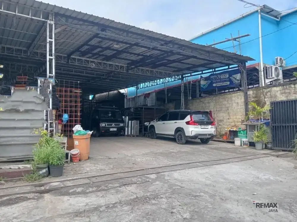 Gudang ada bangunan kantor dan lahan kosong Disewakan, di Denpasar Utara