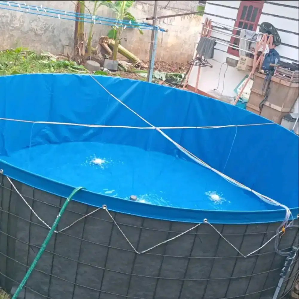 Kolam Ikan Terpal Bundar Orchid