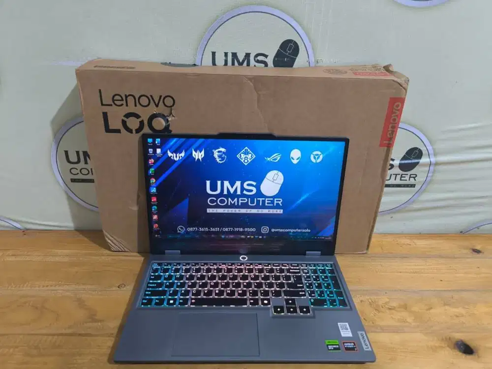 LENOVO LOQ 15APH9 AMD Ryzen 7-8845HS RAM 16GB SSD 512GB RTX 4050 6GB