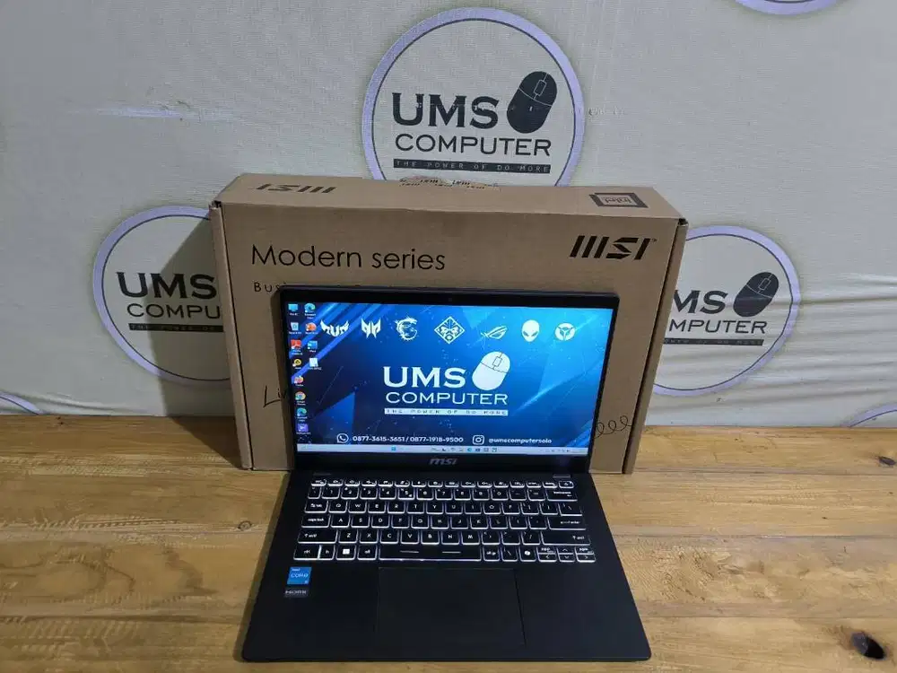 MSI Modern 14 C12M Core i3-1215U RAM 8GB SSD 256GB Intel UHD Graphics