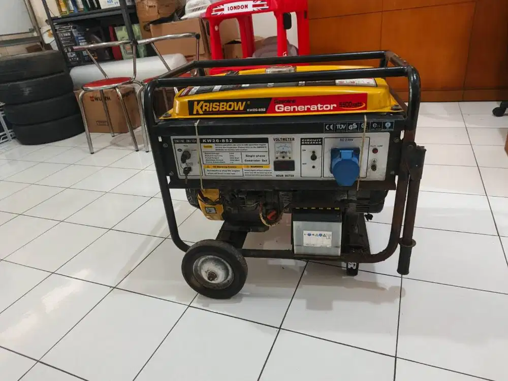 Generator Genset Krisbow KW26 - 852 5500 Watt Bekas