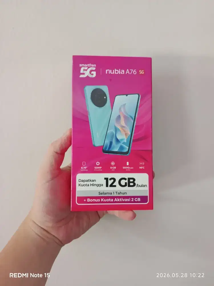 [BARU] Nubia A75 5G 8/128, SEGEL Garansi Resmi, Bisa COD