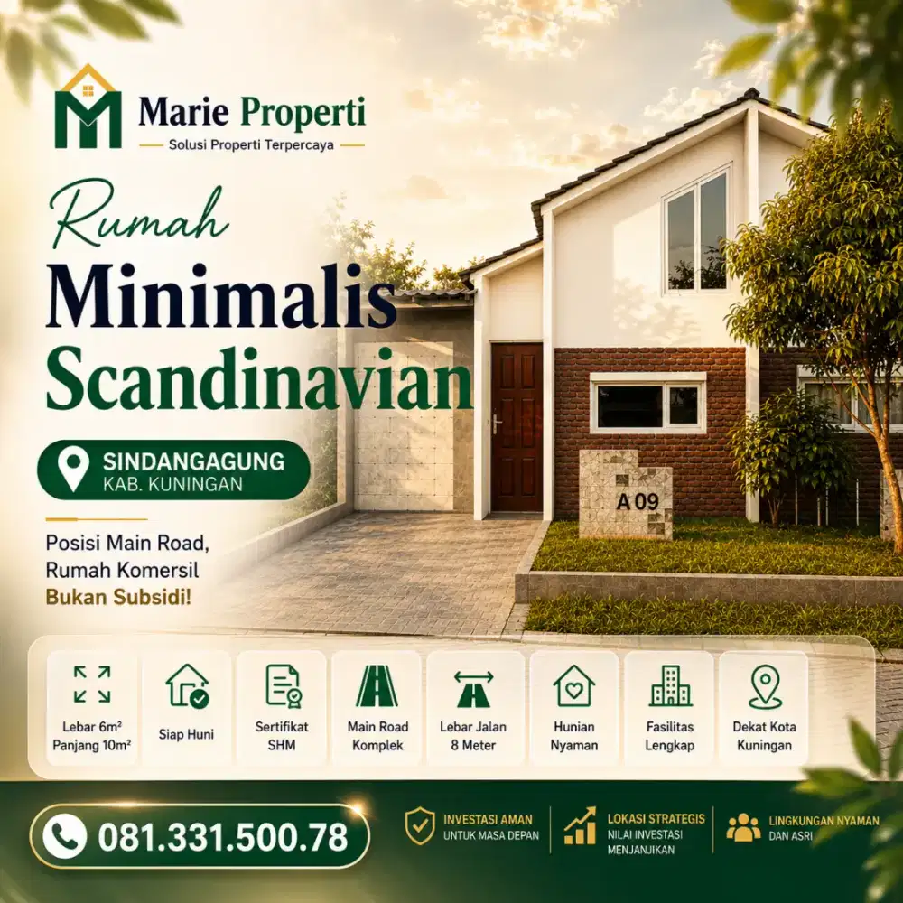 Rumah Minimalis Scandinavian Kertamulya Residence LT.60m² / LB.30m²