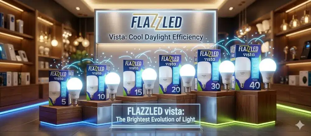 Lampu Led Murah Untuk Jualan / Usaha. Flazzled Vista Bergaransi.