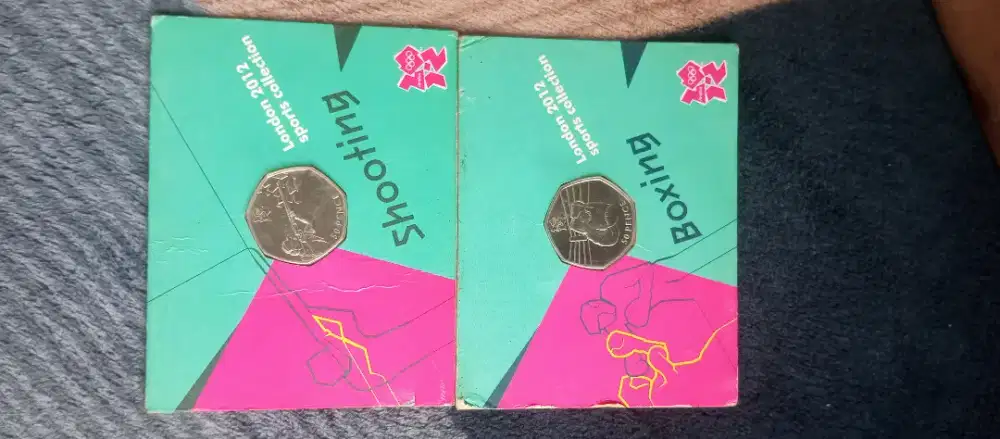 Jual cepat Koleksi koin 50 pence edisi olympic London 2012