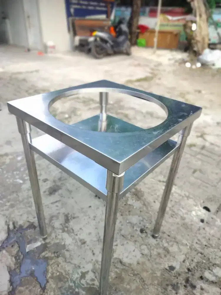 Meja stainles,custom tempat nasi