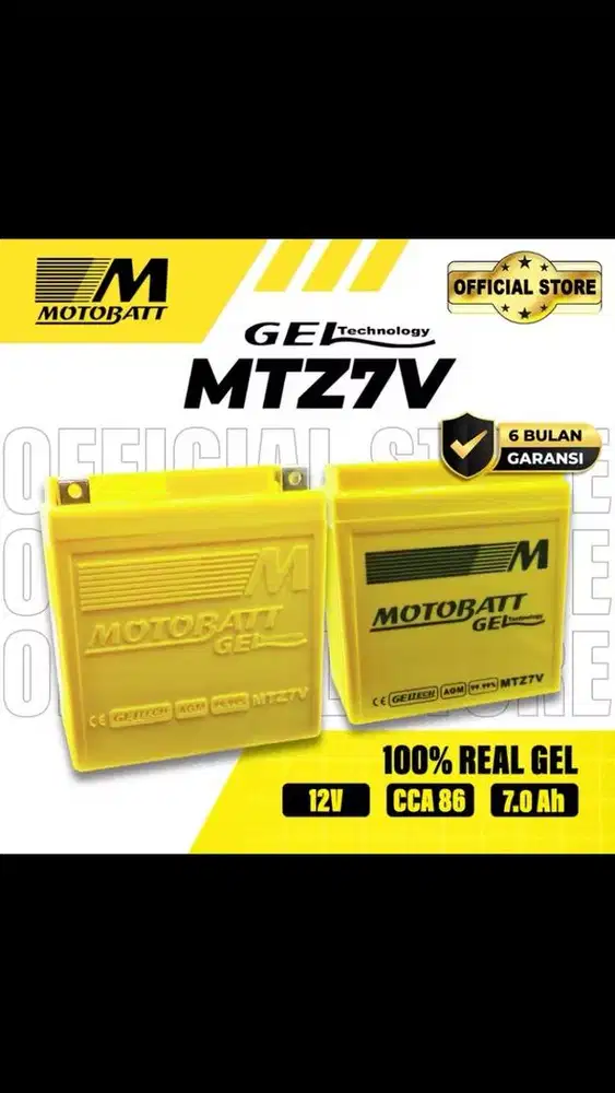 Aki Motobatt gel MTZ7V