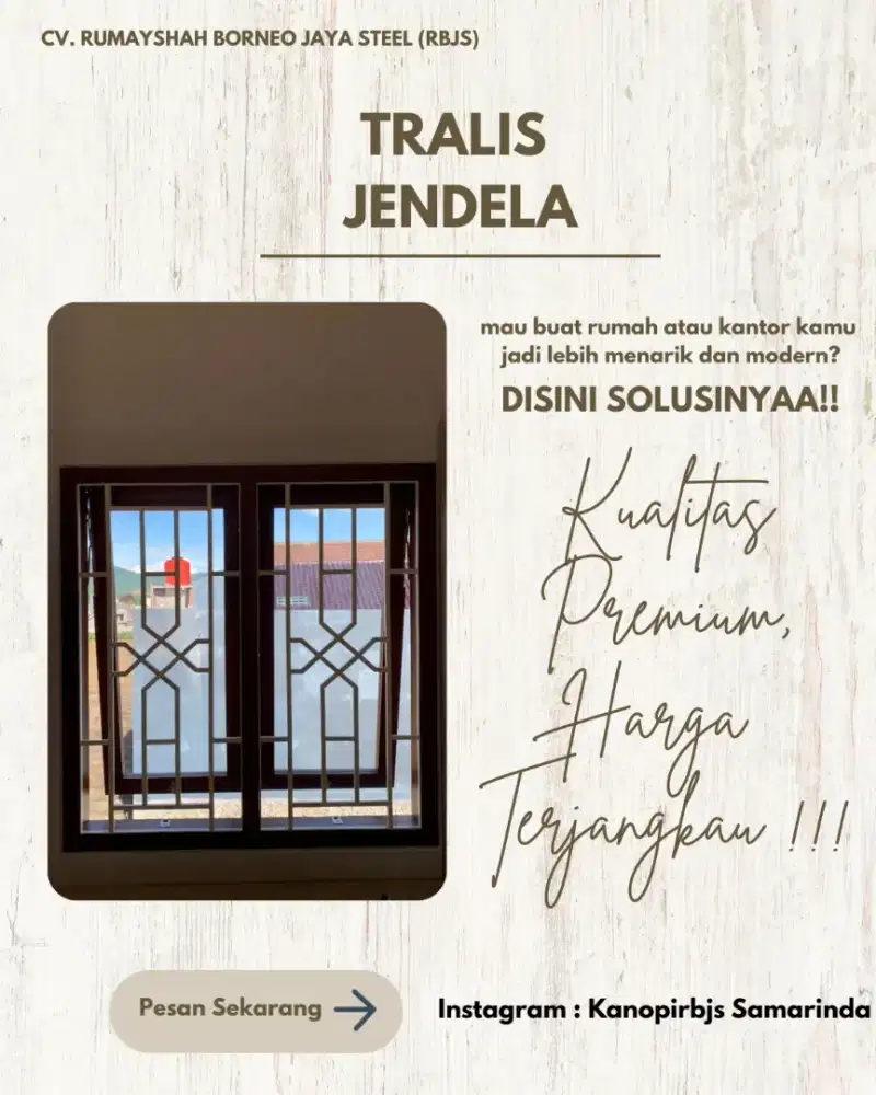 TRALIS JENDELA MINIMALIS