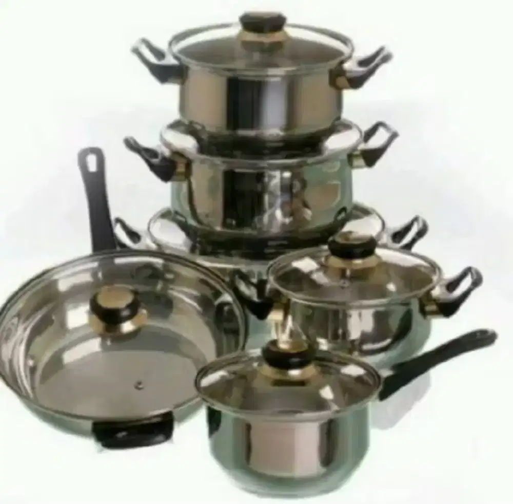 1 SET COOKWARE VICENZA STAINLESS STEEL