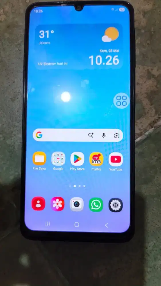 JUAL SAMSUNG GALAXY A07 RAM 4%128 COLOR GREEN FULLSETBL ORI