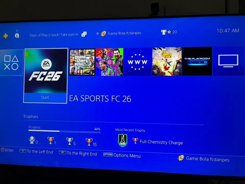 JUAL CEPAT YG SERIUS AJA PS 4 fat bonus game Fc26 & GTA 5
