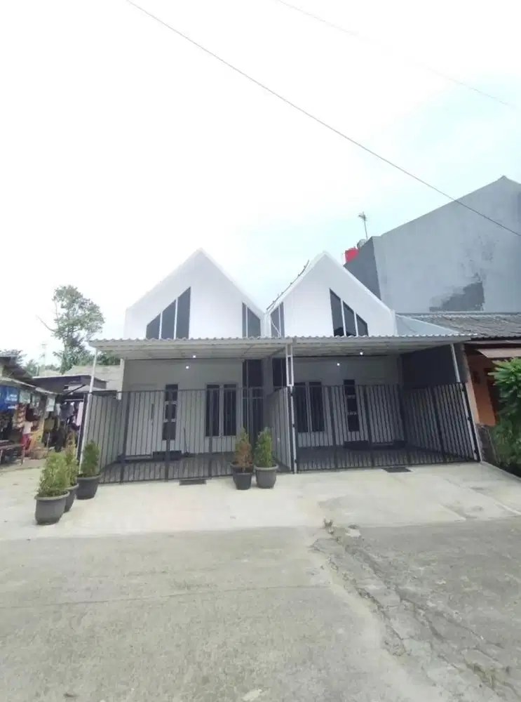 DISEWAKAN PERTAHUN RUMAH MODEL SCANDAVIA 1 LANTAI