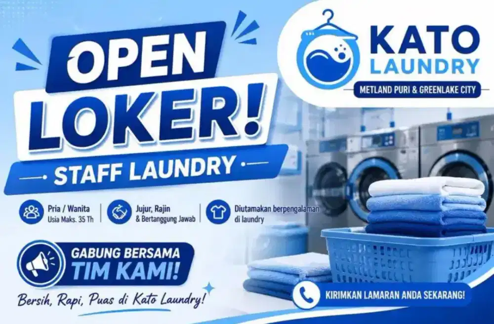 MEMBUTUHKAN STAFF SETRIKA UAP