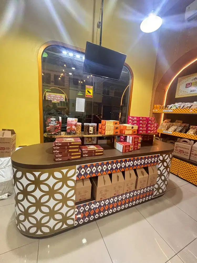 Jual meja display bisa untuk oleh okeh atau kue