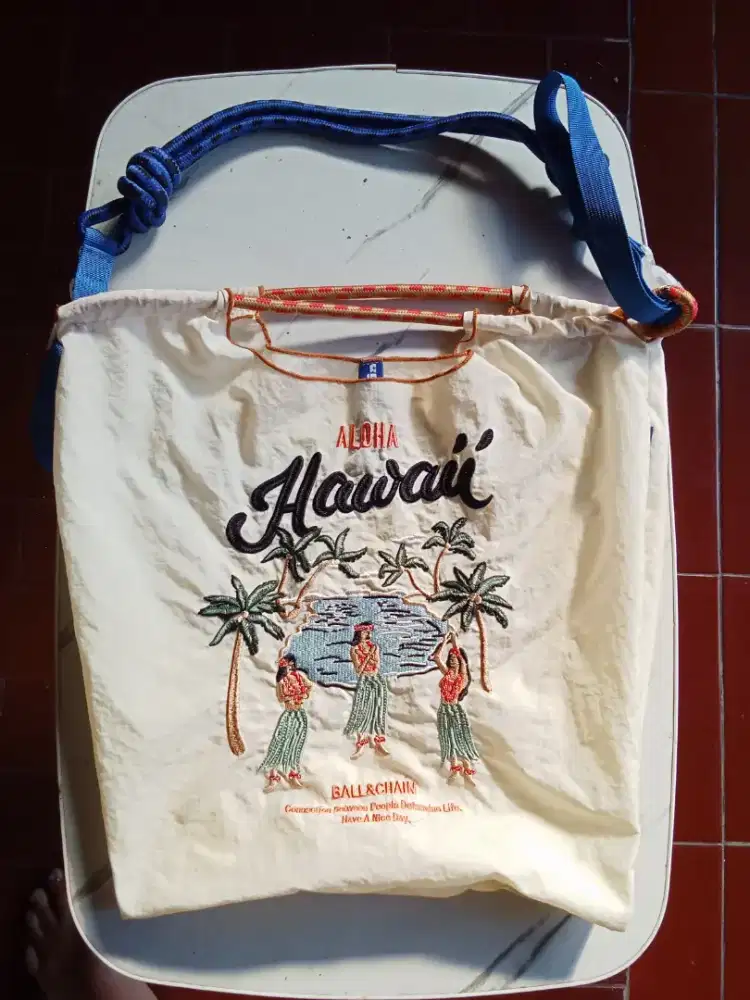 Ball & Chain Totebag Original edisi Hawaii, COD Cibubur Dsk