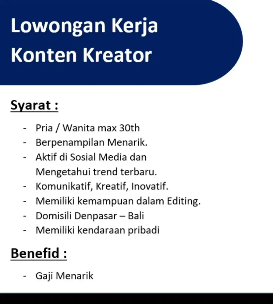 Lowongan pekerjaan
