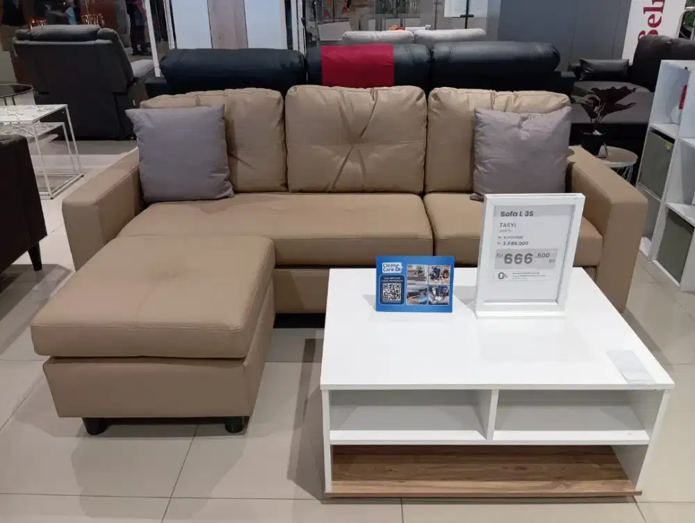Sofa L murah meriah