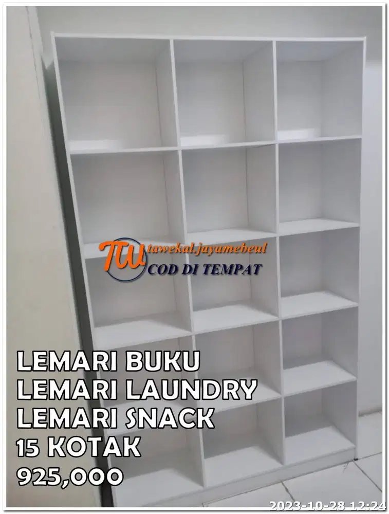 RAK ARSIP RAK SERBAGUNA MODEL 12 KOTAK DAN 15 KOTAK RAK  LAUNDRY