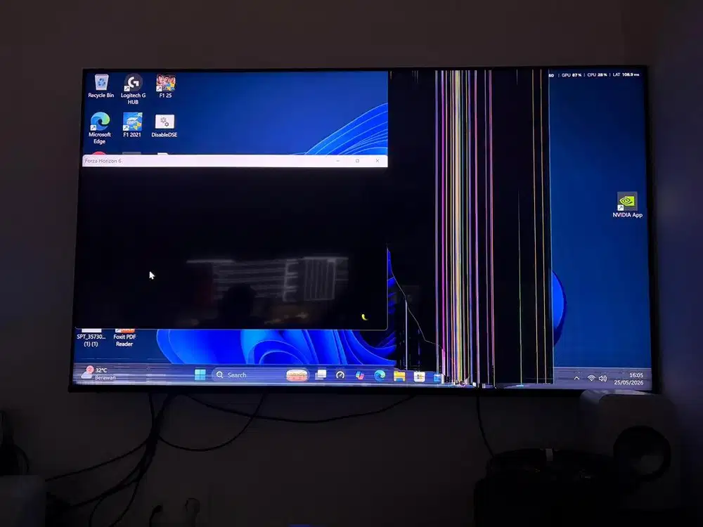 Tv Sony 65 inch Rusak