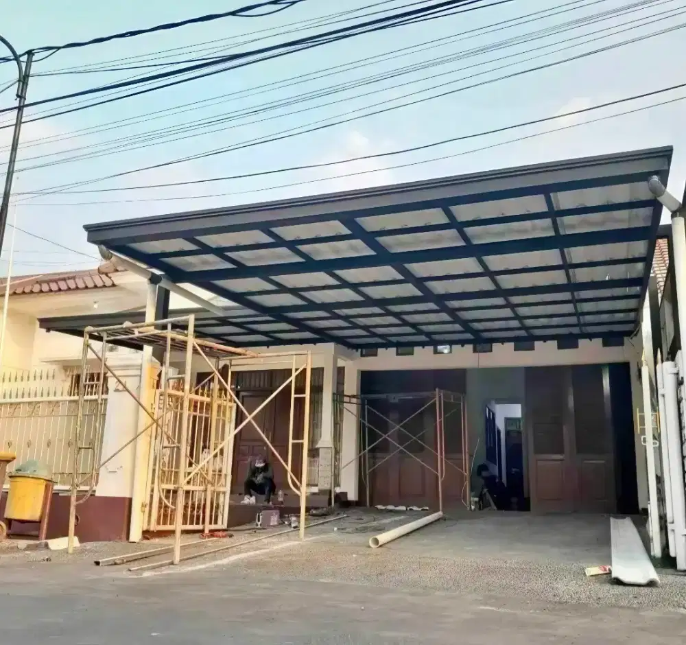 Pasang kanopi baja ringan