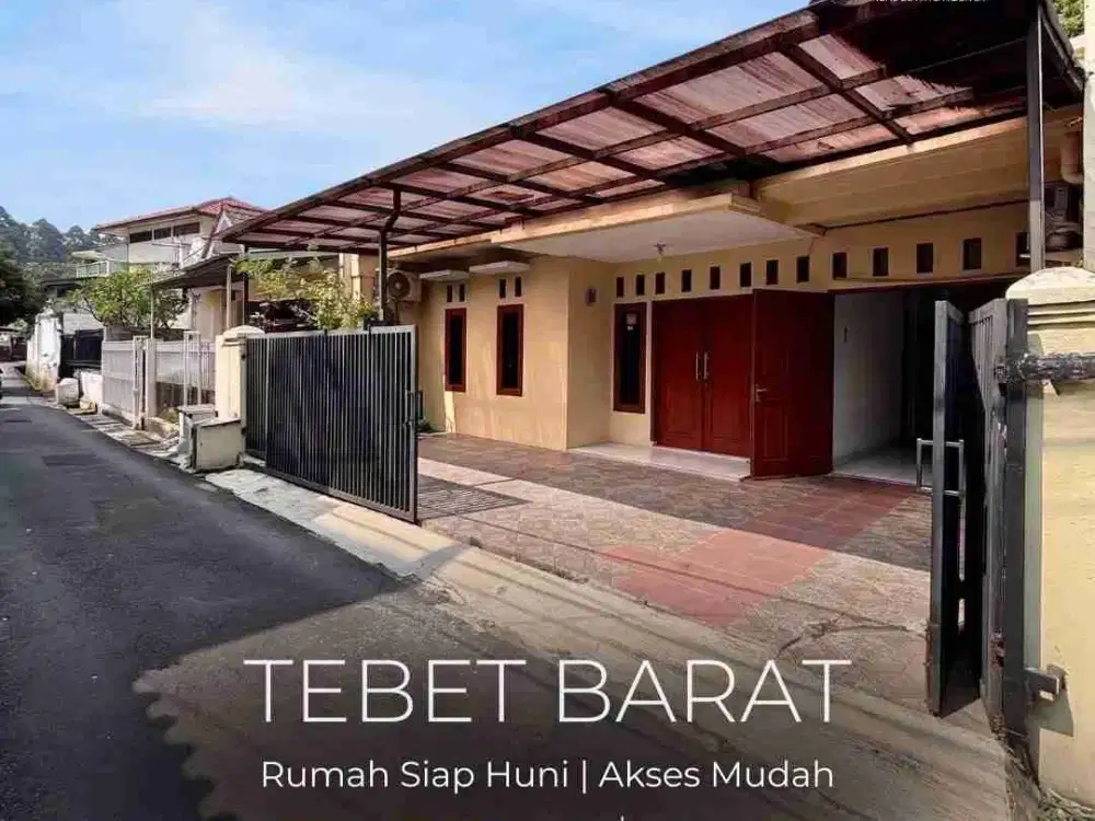 Cuma jalan kaki ke Eco Park! Miliki Rumah siap huni dengan lebar 9 meter di Tebet Barat!