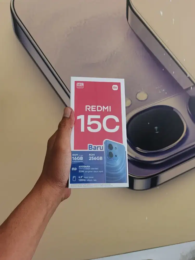 [ Fast respon WA ] Xiaomi Redmi 15 NFC 8+8/256 Garansi resmi 15bln