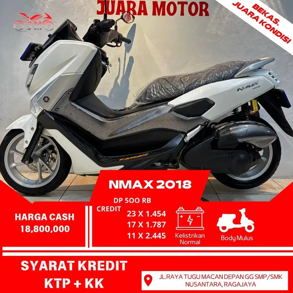 YAMAHA NMAX 2018 SURAT LENGKAP SIAP PAKAI HARGA CASH TERMURAH