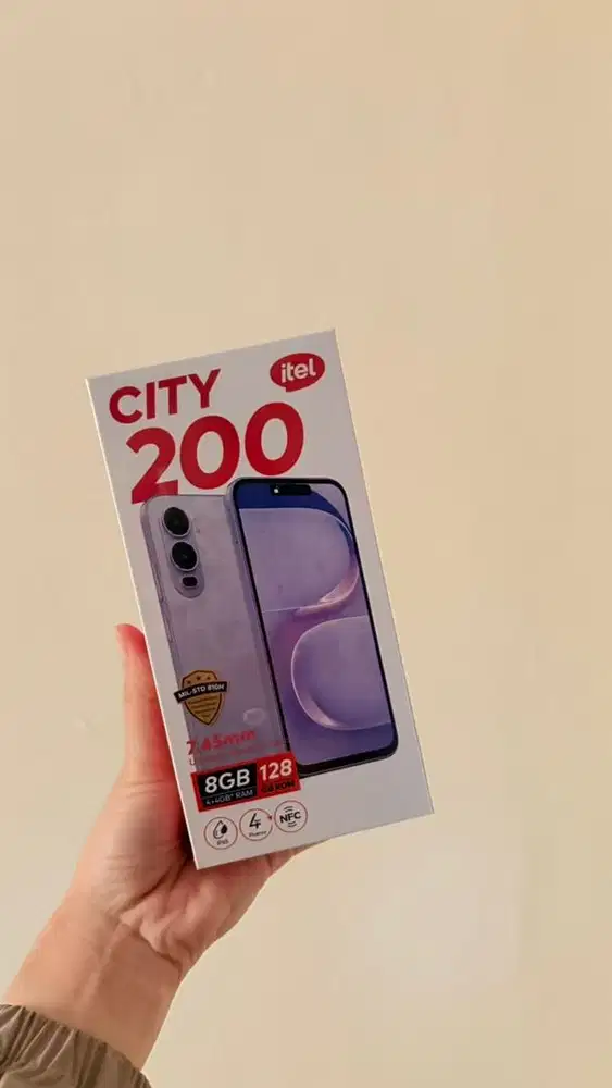 Itel City 200 NEW 128gb warna silver