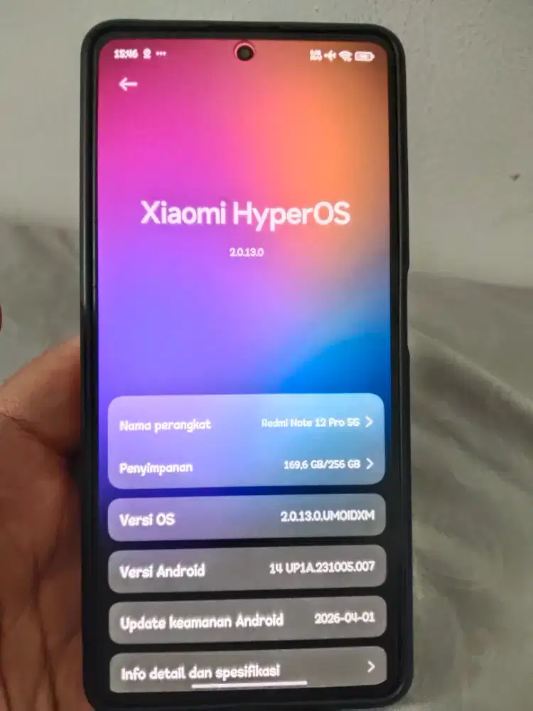Redmi Note 12 pro 5G Fullset Mulus