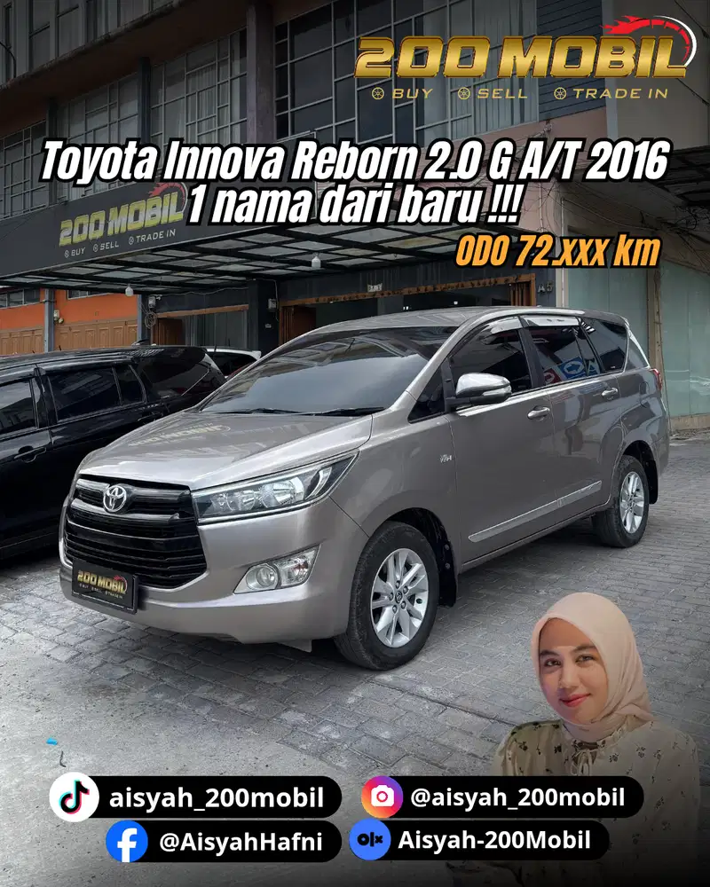 Toyota Innova Reborn 2.0 G A/T 2016 Bensin