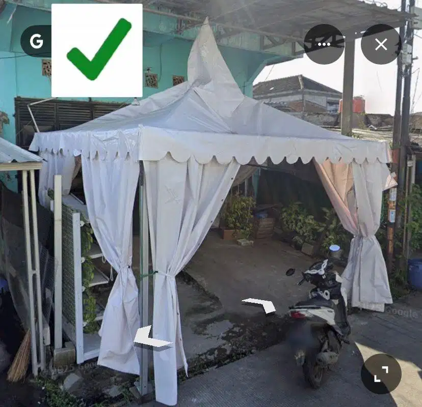 Tenda Sarnafil bekas uk.4x4, Tenda jualan besar dan kokoh