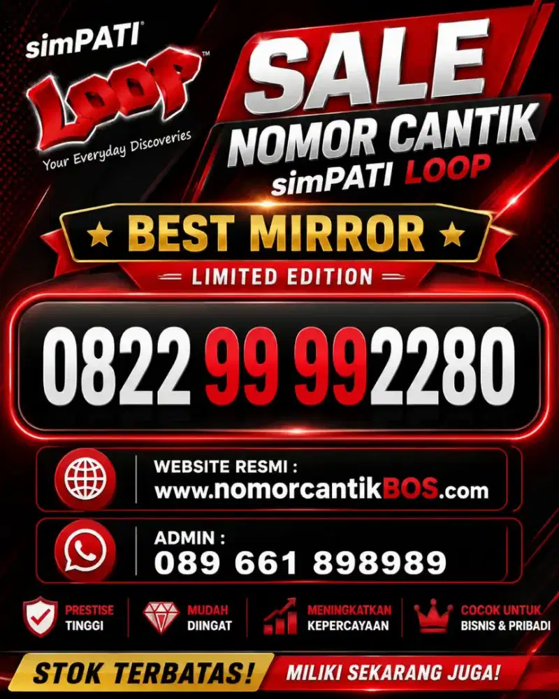 Nomor Cantik simPATI LOOP KACA MIRROR TERBAIK