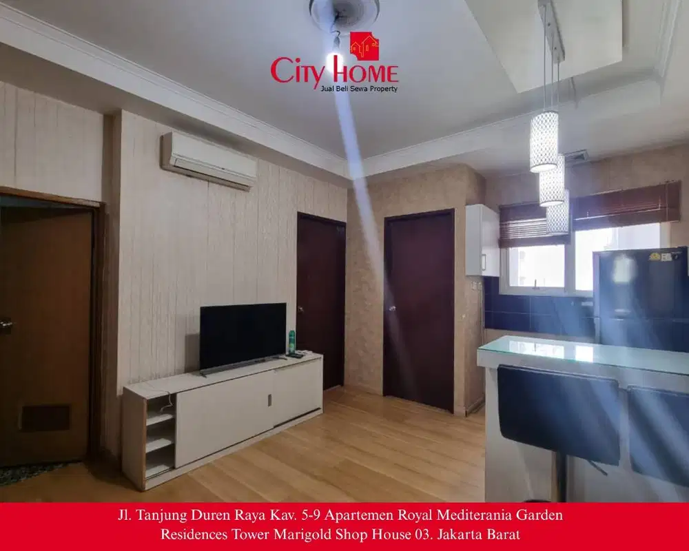 MURAH BANGET! Apartemen 2 Kamar Full Furnished di Mediterania Garden 2